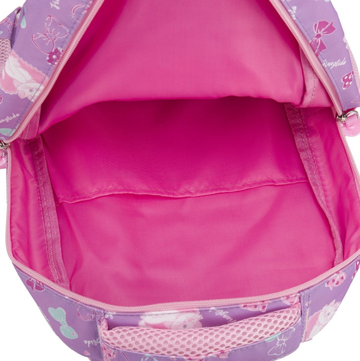 OREU14 (New student bag simple splash-proof backpack sweet print backpack three-piece)