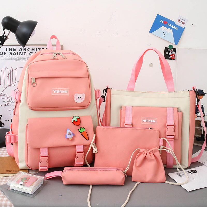 OREU-L (Canvas Backpack Women Korean Harajuku)