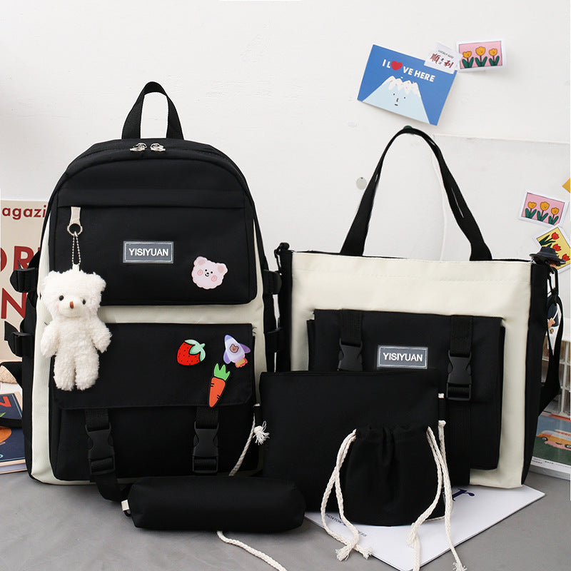 OREU-L (Canvas Backpack Women Korean Harajuku)