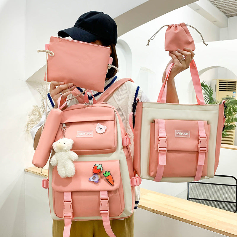 OREU-L (Canvas Backpack Women Korean Harajuku)