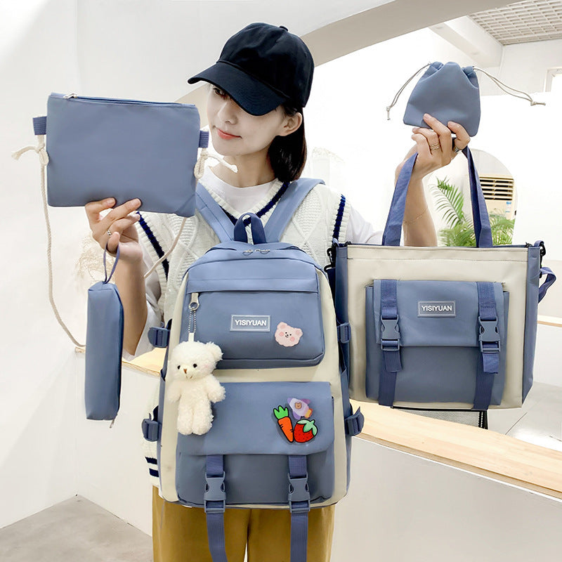 OREU-L (Canvas Backpack Women Korean Harajuku)