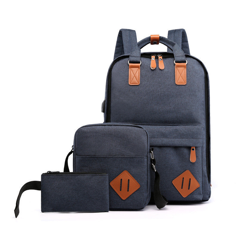 OREU9 (Backpack Male Business Casual USB Computer Backpack Large Capacity)