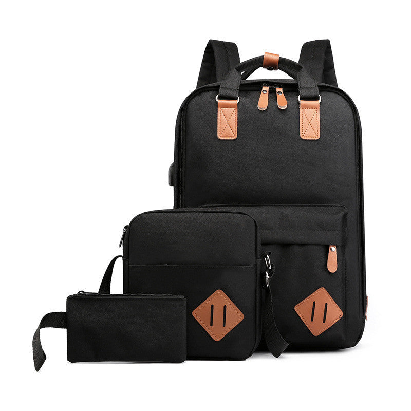 OREU9 (Backpack Male Business Casual USB Computer Backpack Large Capacity)
