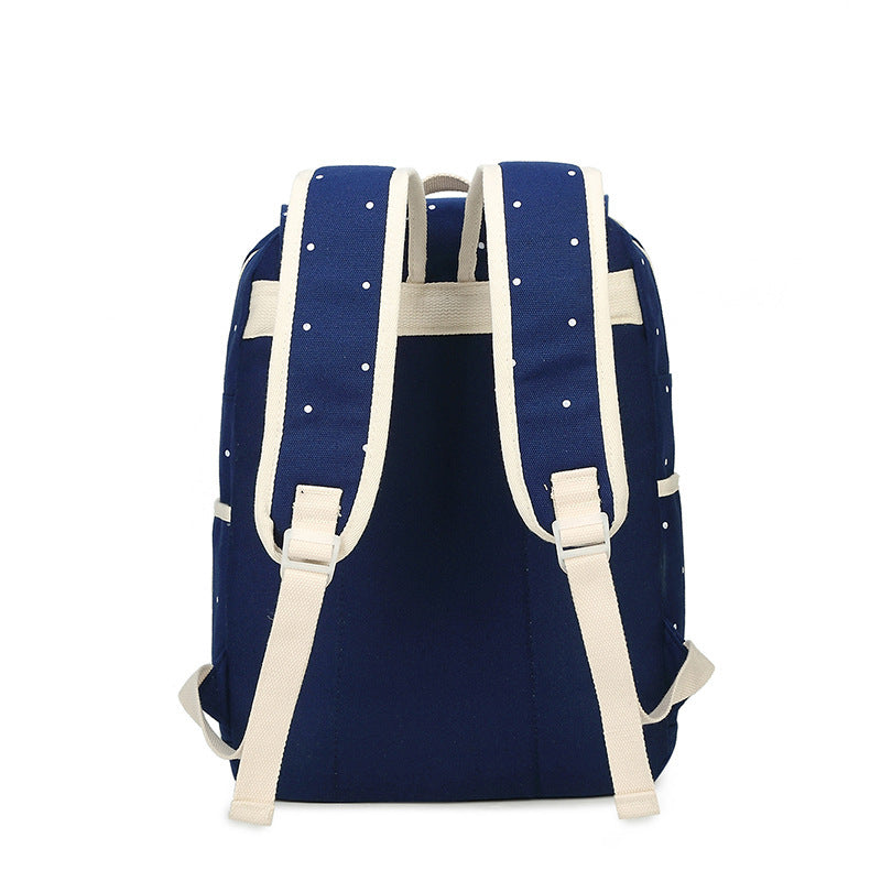 OREU19 (Canvas Print Polka Dot Backpack)