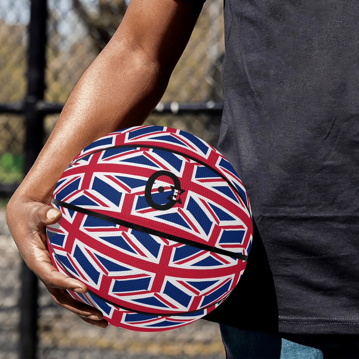UKINGDOM (Premium Leather Basketball Gift with Sports Teams Flags Country Icon)