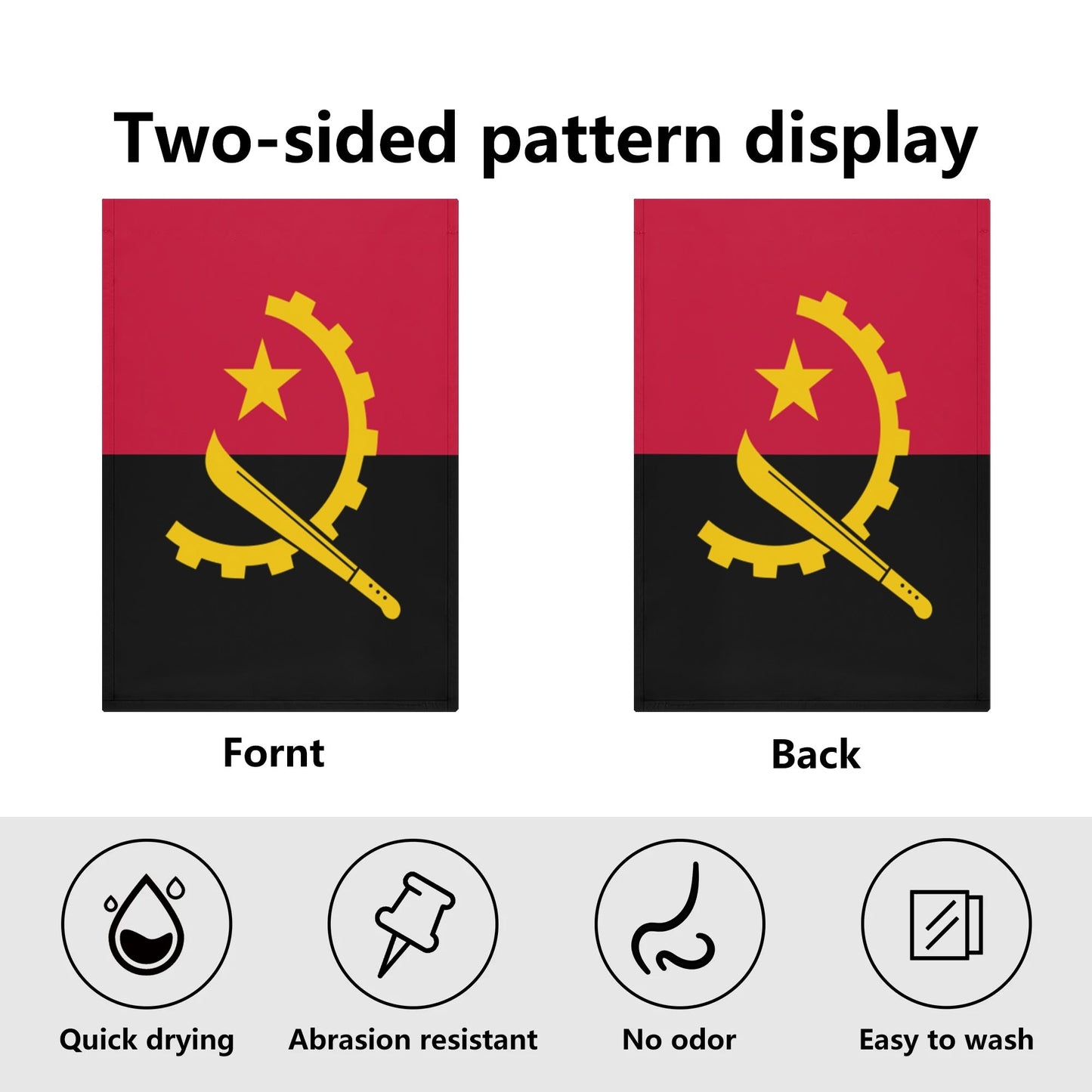 Angola (Garden Flag Banner 12.5 x18 In)