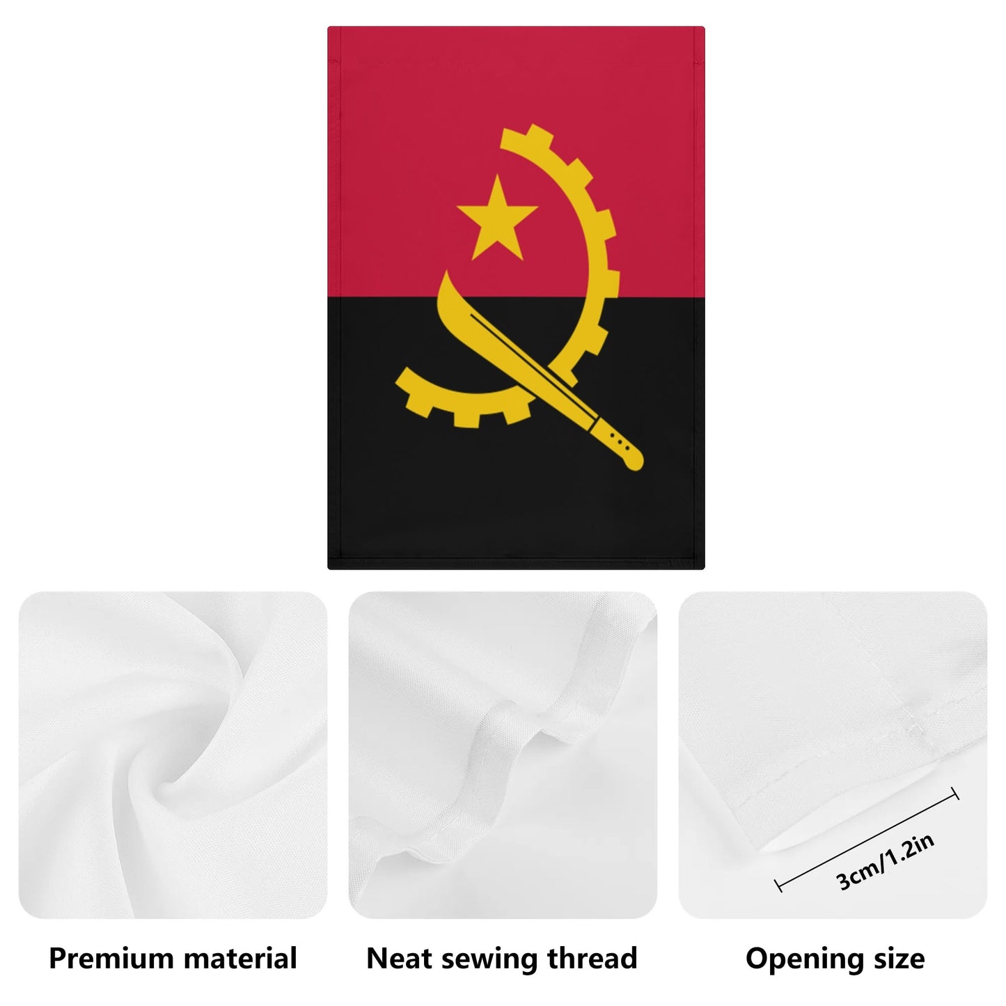Angola (Garden Flag Banner 12.5 x18 In)