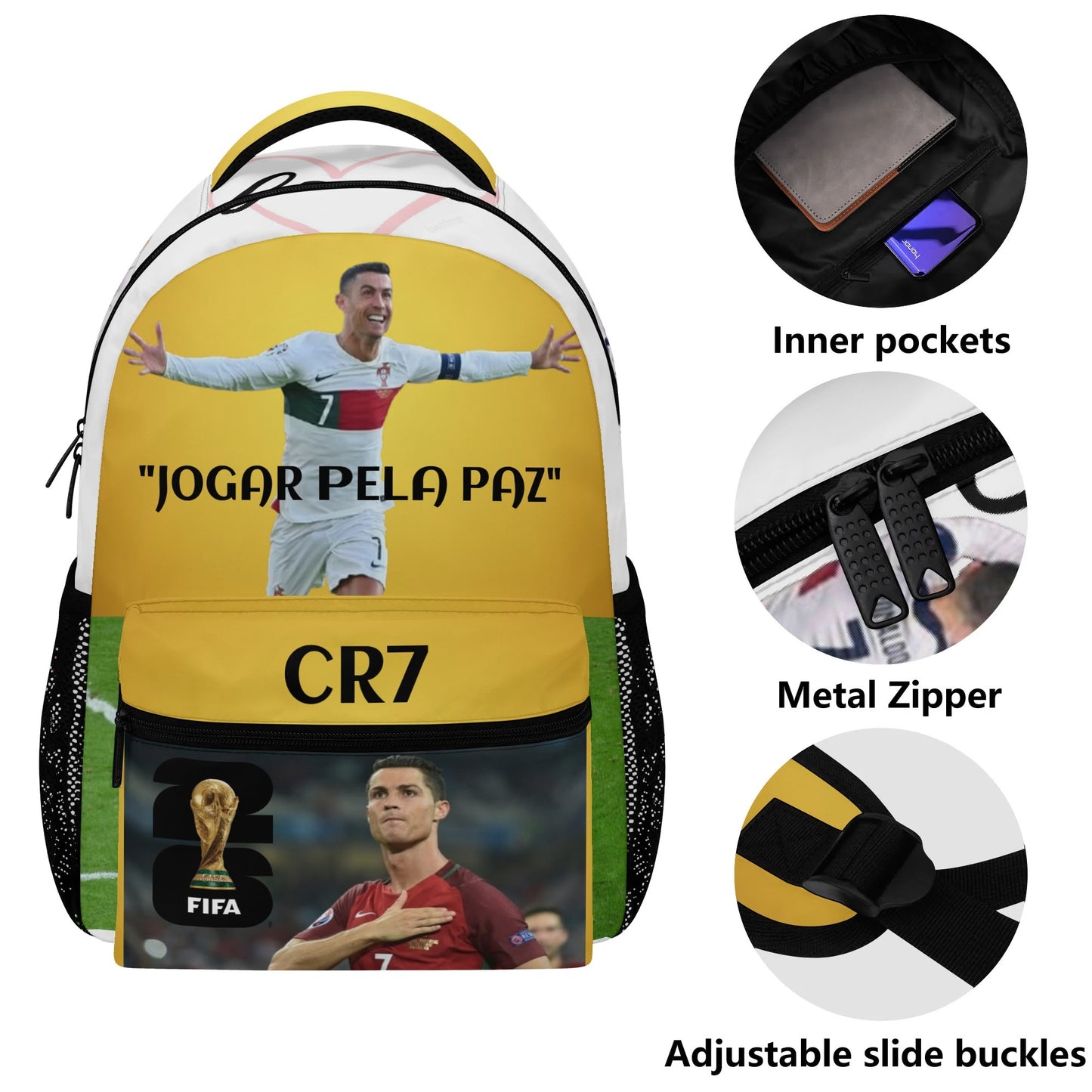 CR7-PAZ 1 (15 Inch Casual Style School Backpack)