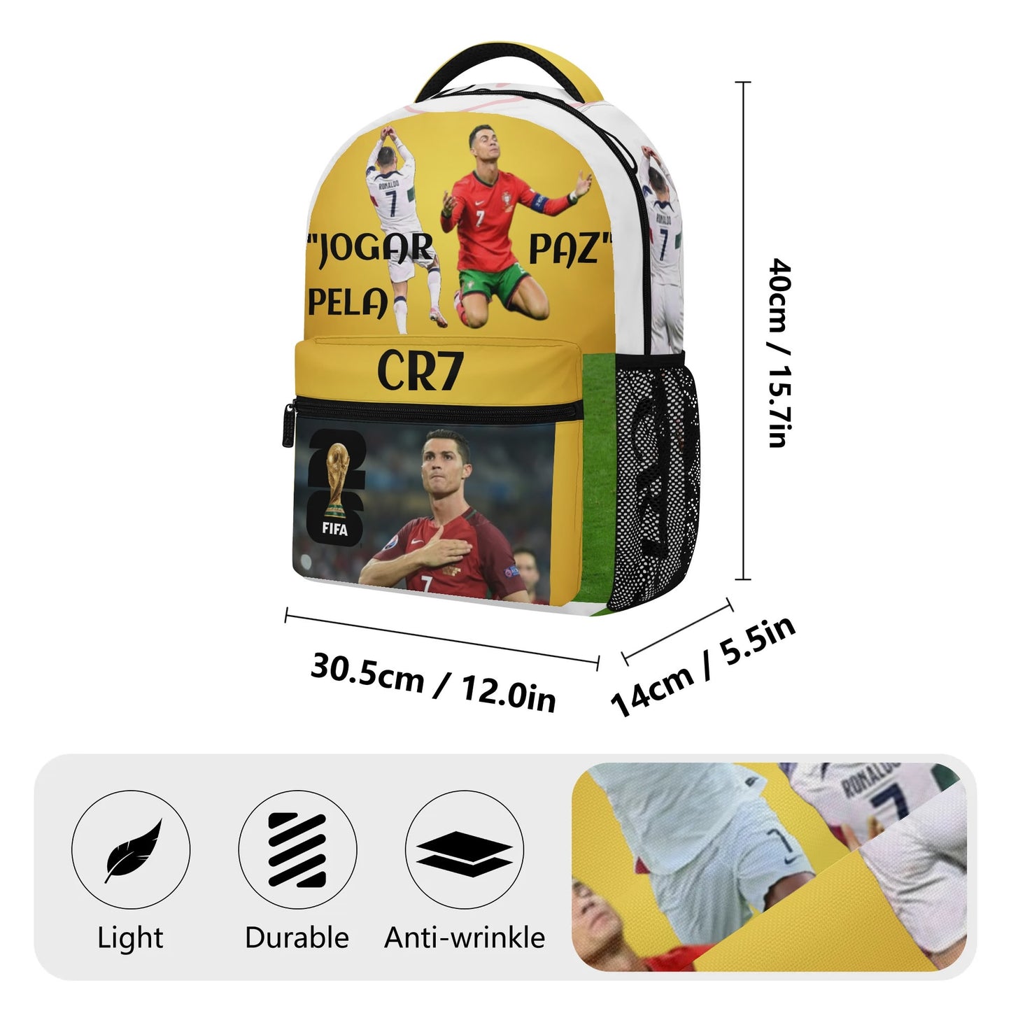 CR7-PAZ 2 (15 Inch Casual Style School Backpack)