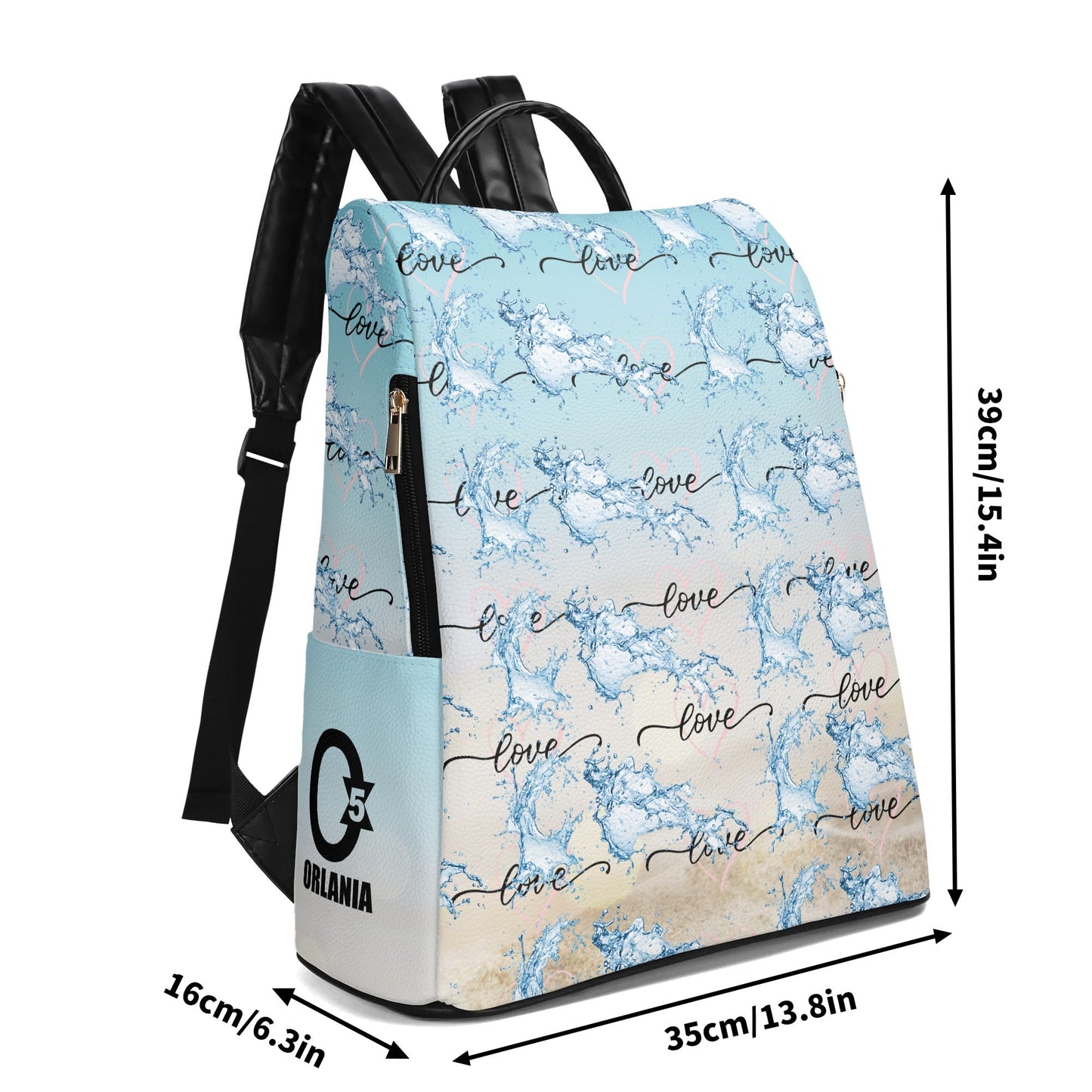 OREU (Travel PU Daypack Anti-theft Backpack Nursing Bag)