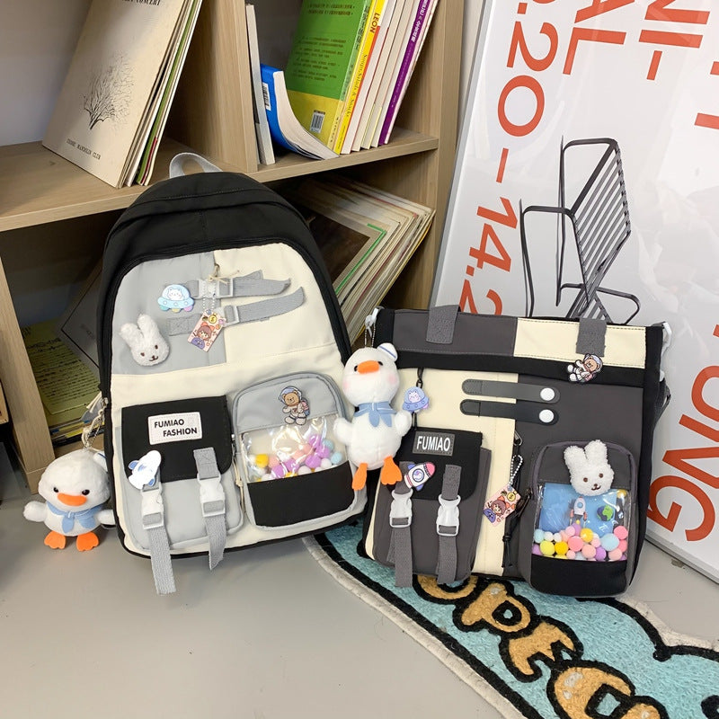 OREU-N (Casual Fashion Color Contrast Backpack)