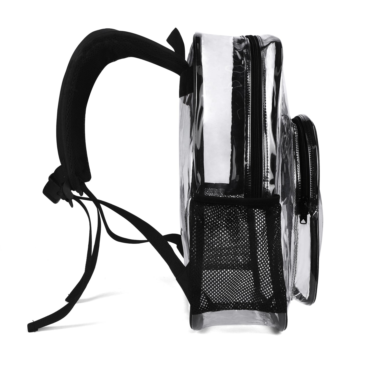 TREND (Double layer 17 Inch Clear Bag PVC See Through Transparent School Backpack)