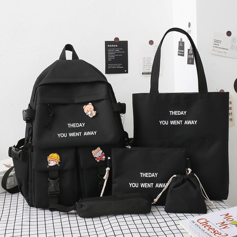 OREU-F (Backpack Five-piece Set Color Matching Middle School Students)