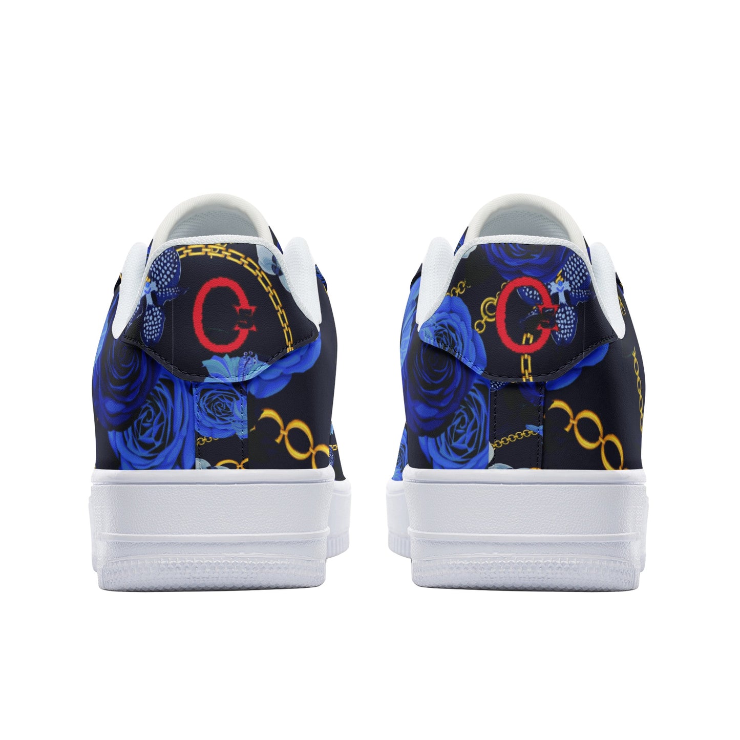Unisex Low Top Leather Sneakers BLUEANGEL D