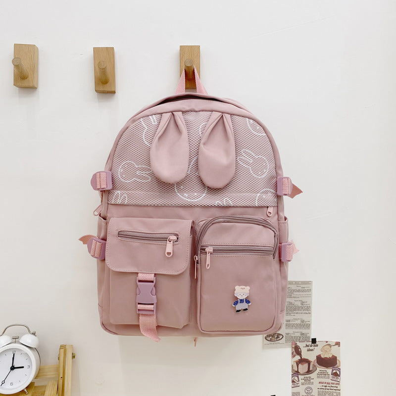 Cute Girl Backpack With Large Capacity And Light Shoulders