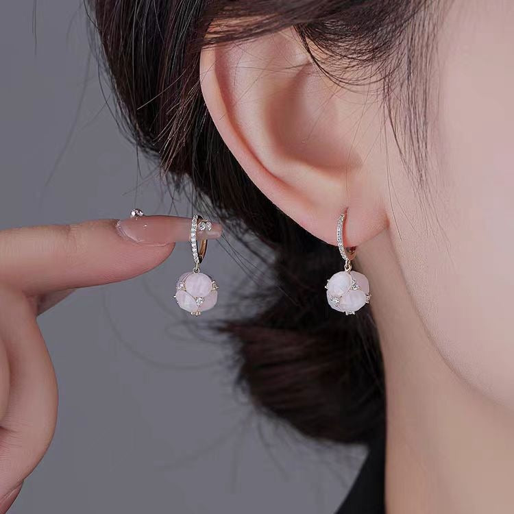 Advanced Cat's Eye Earrings New Fashionable Women's Light Luxury Niche Design Internet Celebrity Hot Elegant Earrings