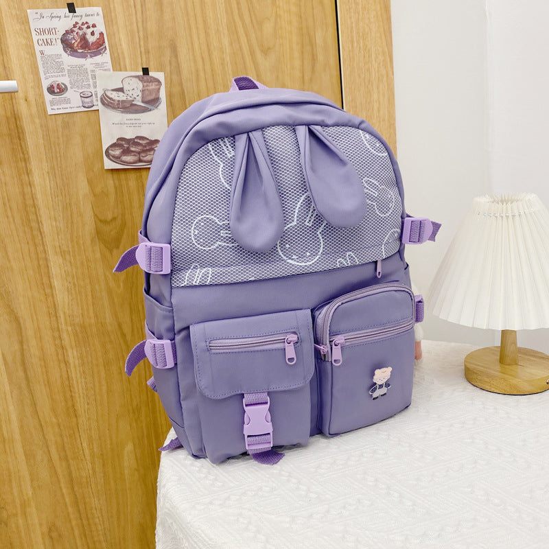 Cute Girl Backpack With Large Capacity And Light Shoulders