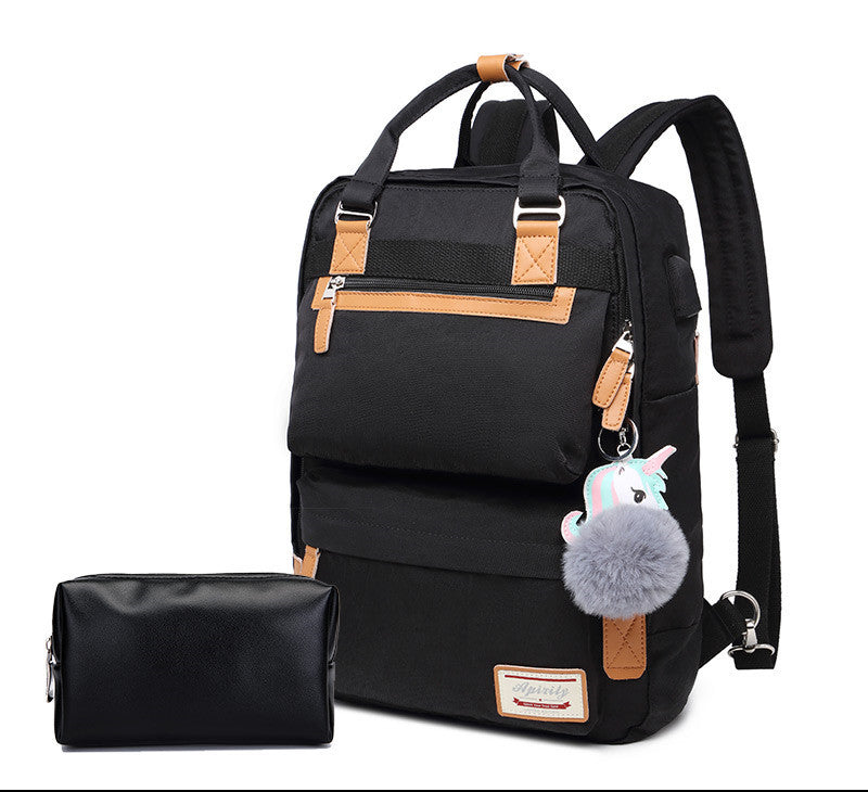 OREU-G (Shoulder Laptop Bag 15.6-inch Female Fashion Waterproof And Shockproof)