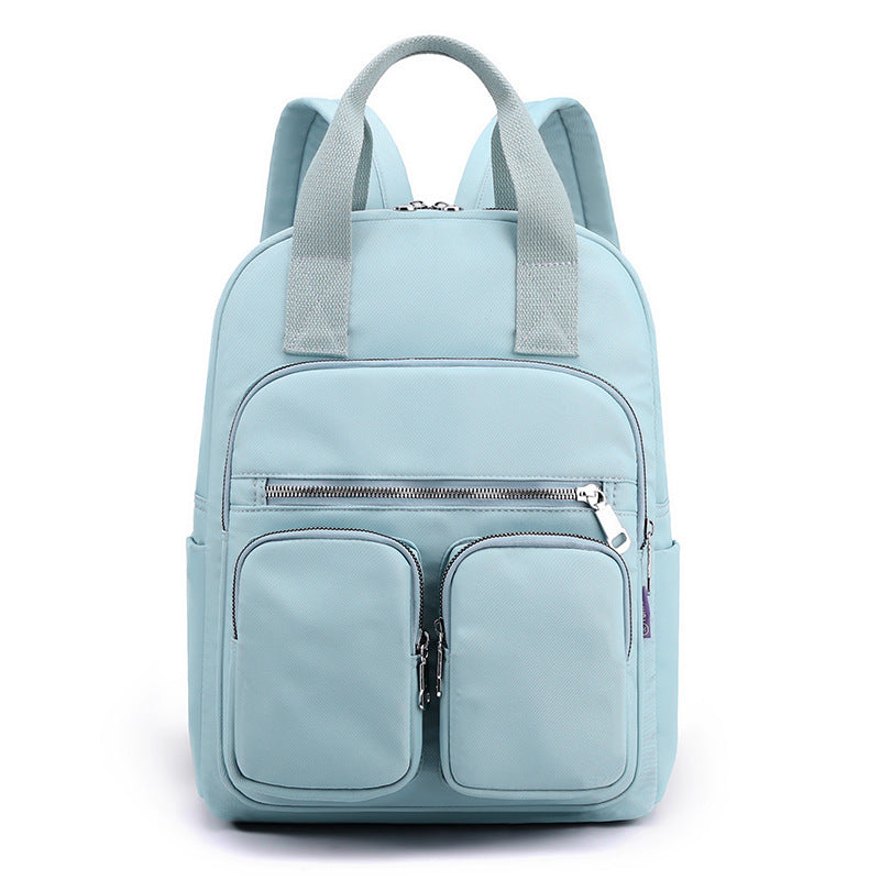 OREU-A (Women's Fashion Large Capacity Multi-pocket Nylon Cloth Backpack)
