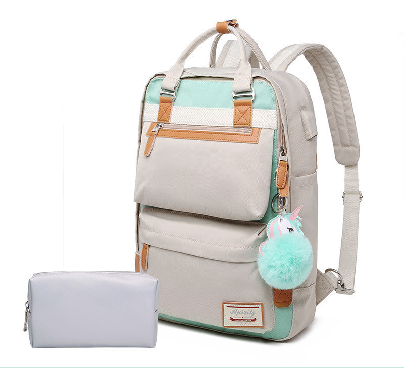 OREU-G (Shoulder Laptop Bag 15.6-inch Female Fashion Waterproof And Shockproof)