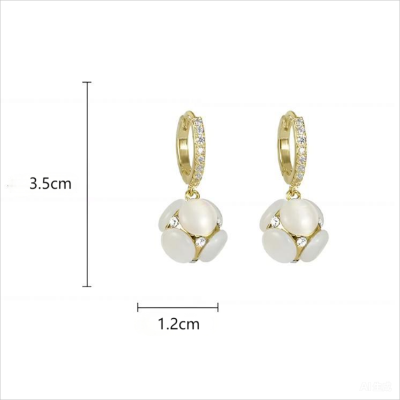Advanced Cat's Eye Earrings New Fashionable Women's Light Luxury Niche Design Internet Celebrity Hot Elegant Earrings