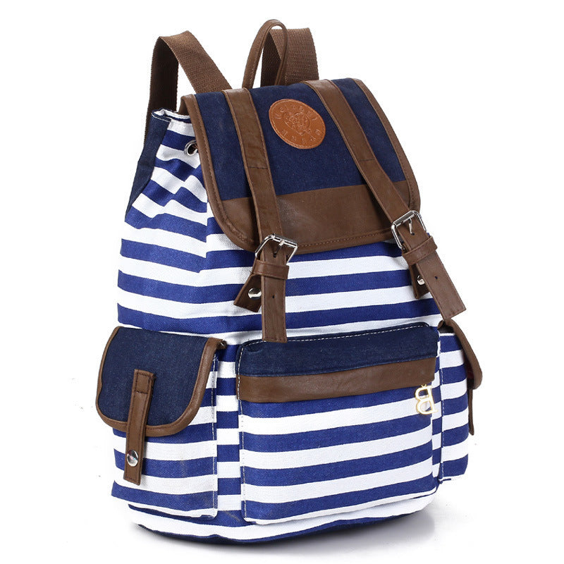 Martina1 (Horizontal striped bag backpack)