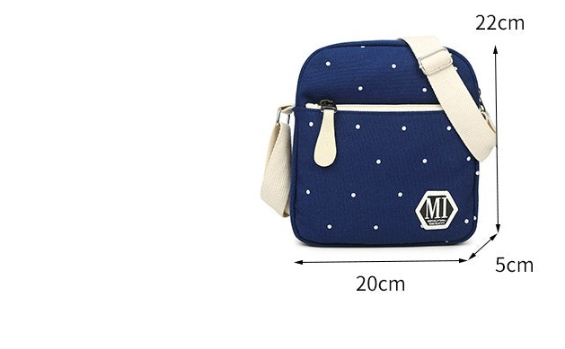 OREU19 (Canvas Print Polka Dot Backpack)