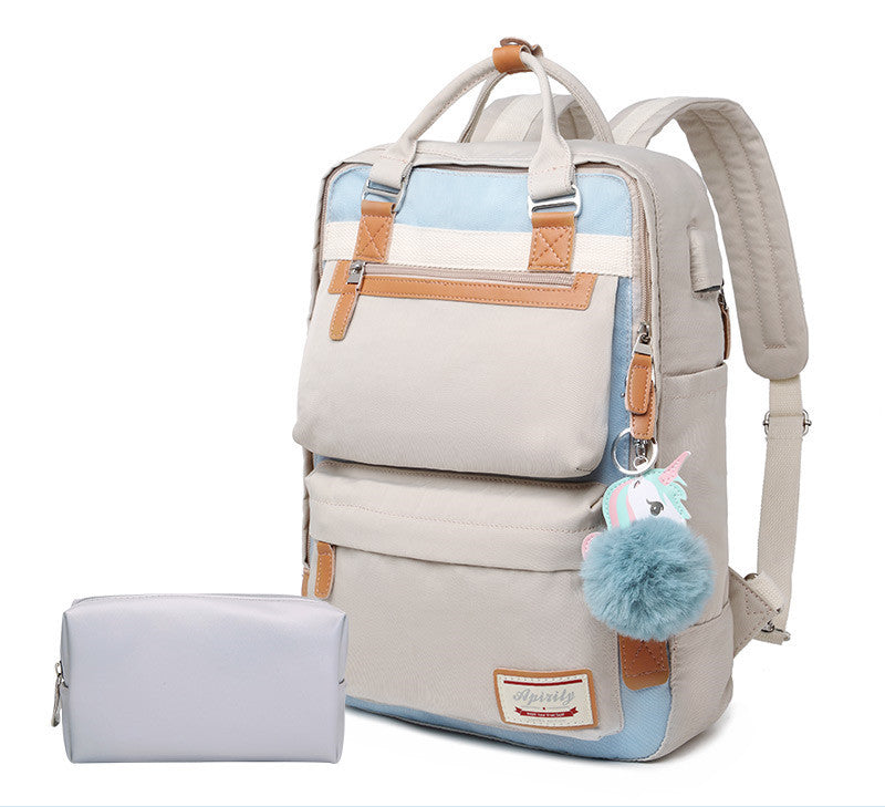 OREU-G (Shoulder Laptop Bag 15.6-inch Female Fashion Waterproof And Shockproof)