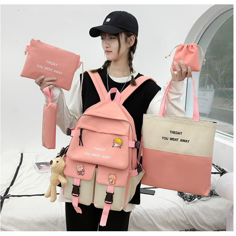 OREU-F (Backpack Five-piece Set Color Matching Middle School Students)