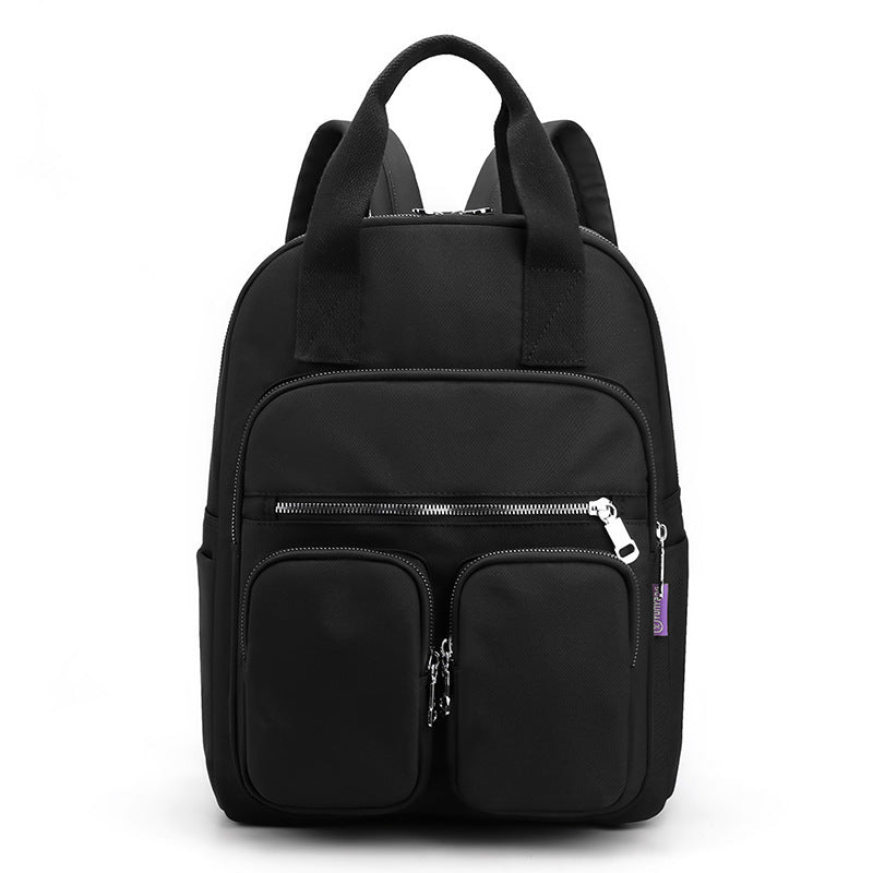 OREU-A (Women's Fashion Large Capacity Multi-pocket Nylon Cloth Backpack)