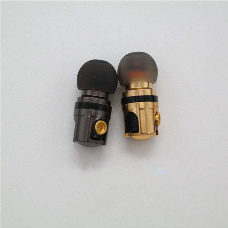 Ear Earphone Double Dynamic Drive HIFI Bass Earphone DJ Metal 3.5mm Earphone Headset