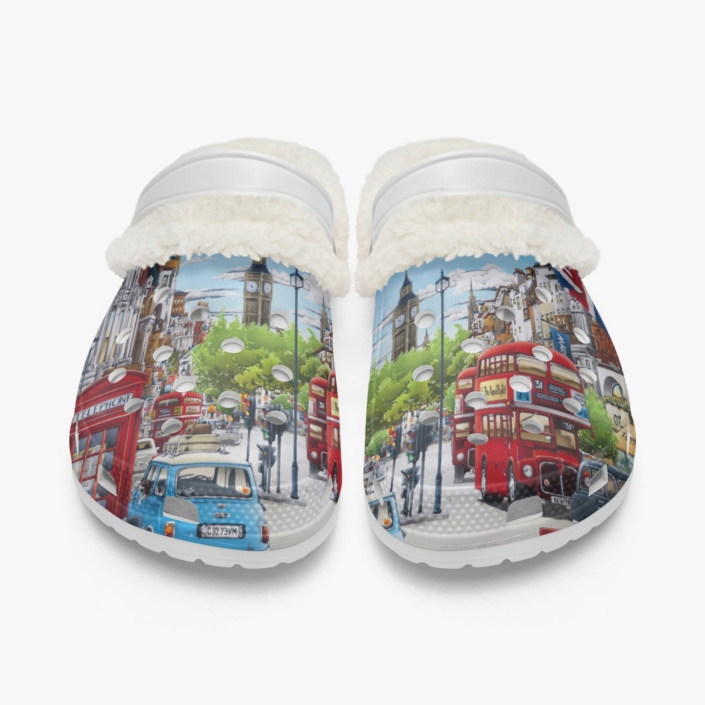 OX5 (UK) Lined All Over Printed Clogs
