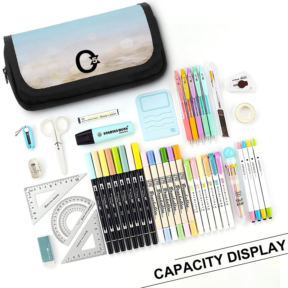 ORLANIA Bags Pencil Case Stationery Pouch 8.7" x 3.1" x 4.3"