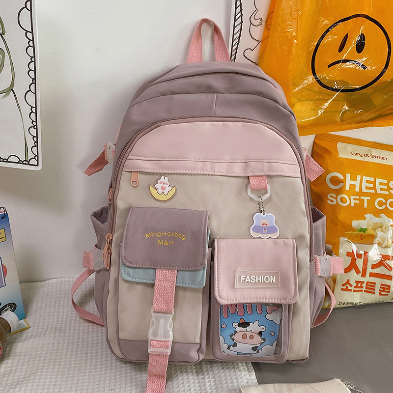 Large Capacity Schoolbag Mori College Style Soft Girl Backpack