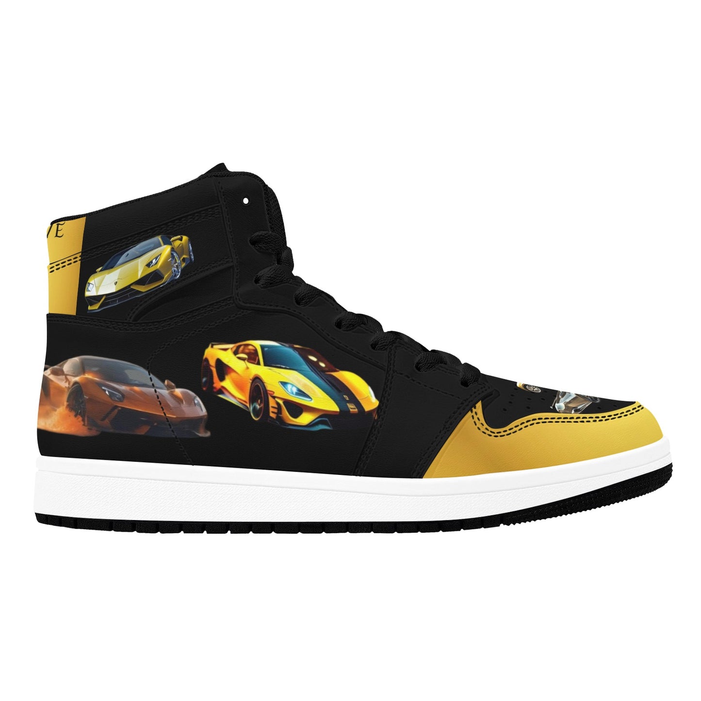 LAMBOX Black - Men's High Top Sneakers