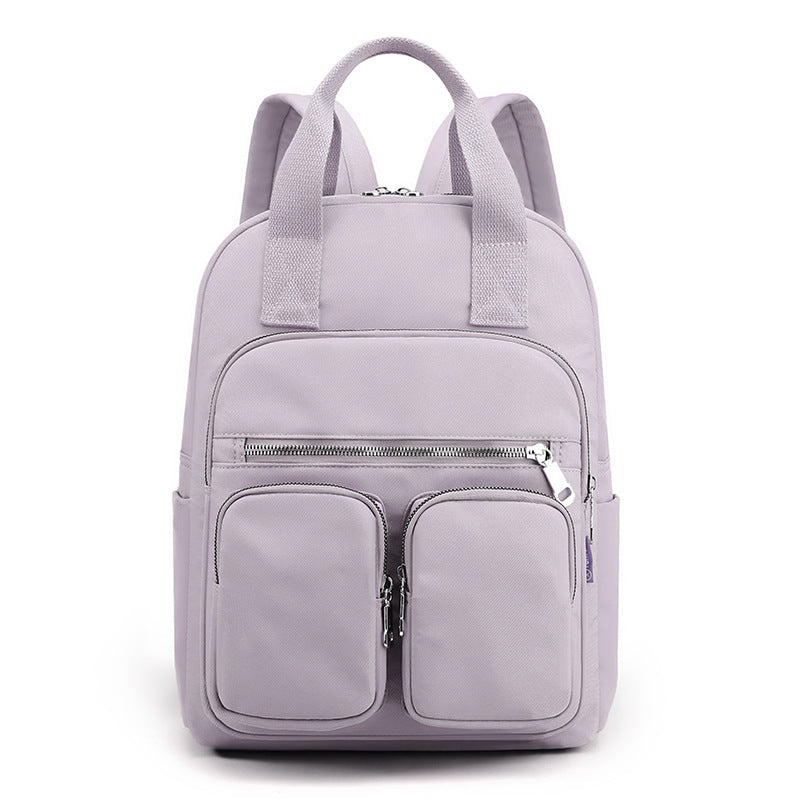 OREU-A (Women's Fashion Large Capacity Multi-pocket Nylon Cloth Backpack)