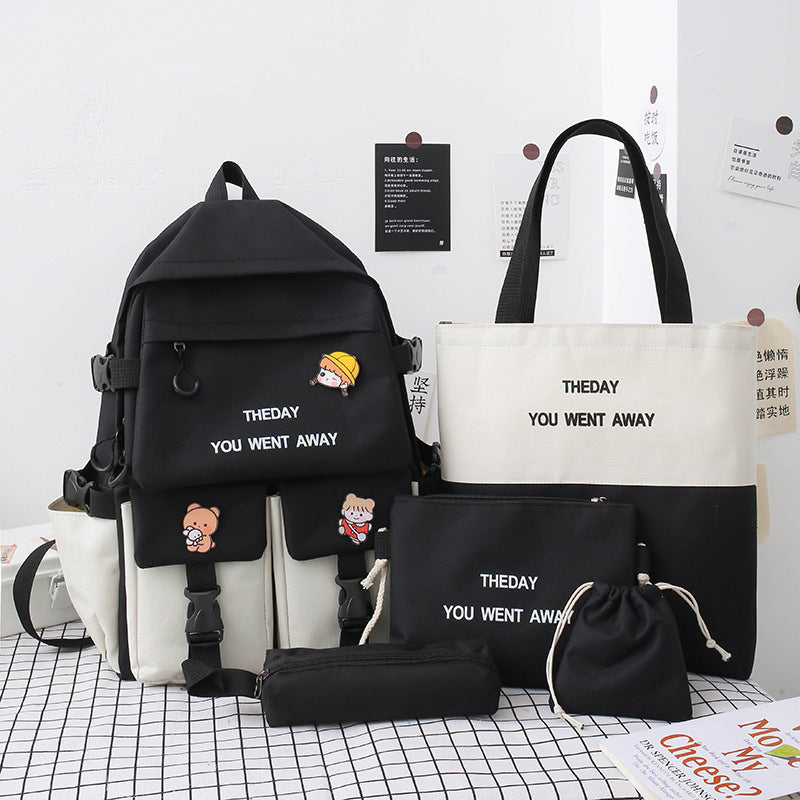 OREU-F (Backpack Five-piece Set Color Matching Middle School Students)