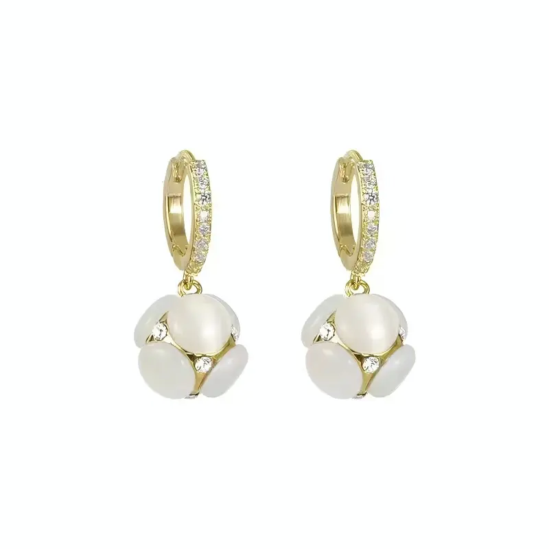 Advanced Cat's Eye Earrings New Fashionable Women's Light Luxury Niche Design Internet Celebrity Hot Elegant Earrings