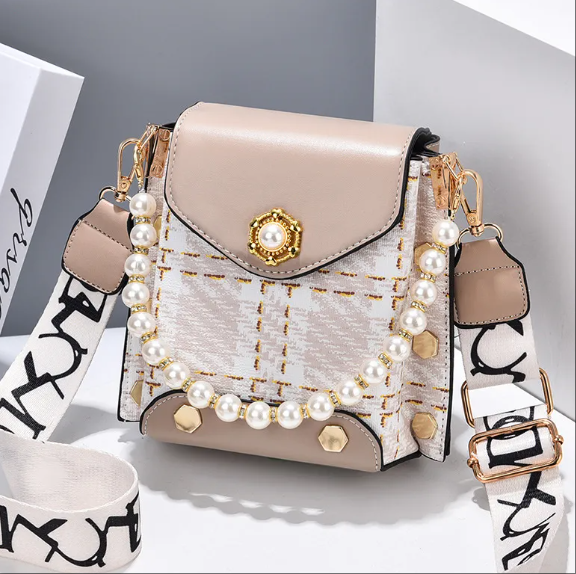 Elegant Pearl Chain Crossbody Bag ? Cute Princess-Inspired Phone Purse for Women