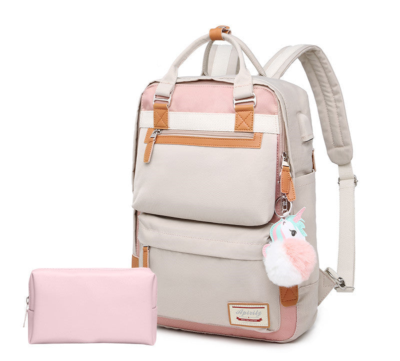 OREU-G (Shoulder Laptop Bag 15.6-inch Female Fashion Waterproof And Shockproof)