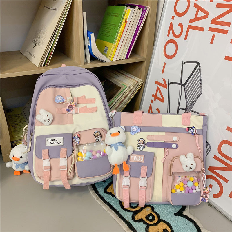 OREU-N (Casual Fashion Color Contrast Backpack)
