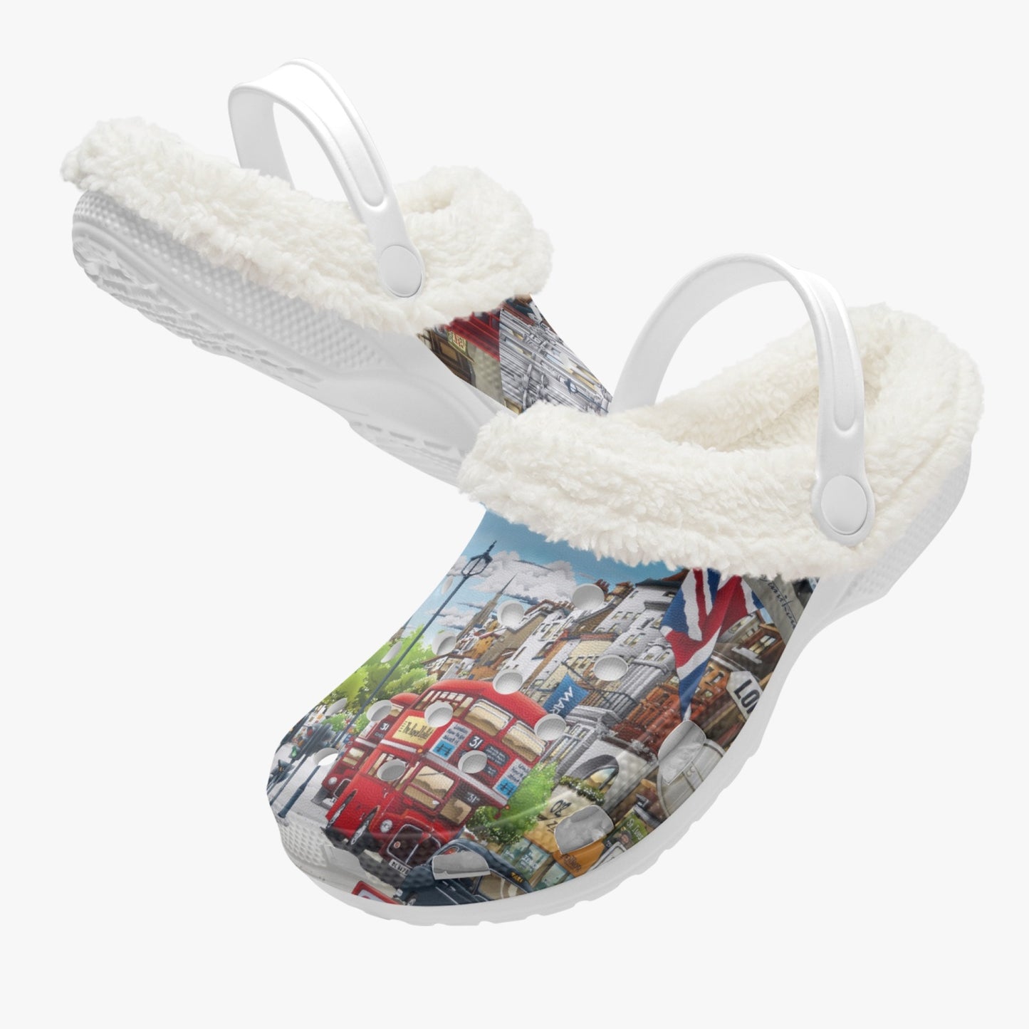 OX5 (UK) Lined All Over Printed Clogs