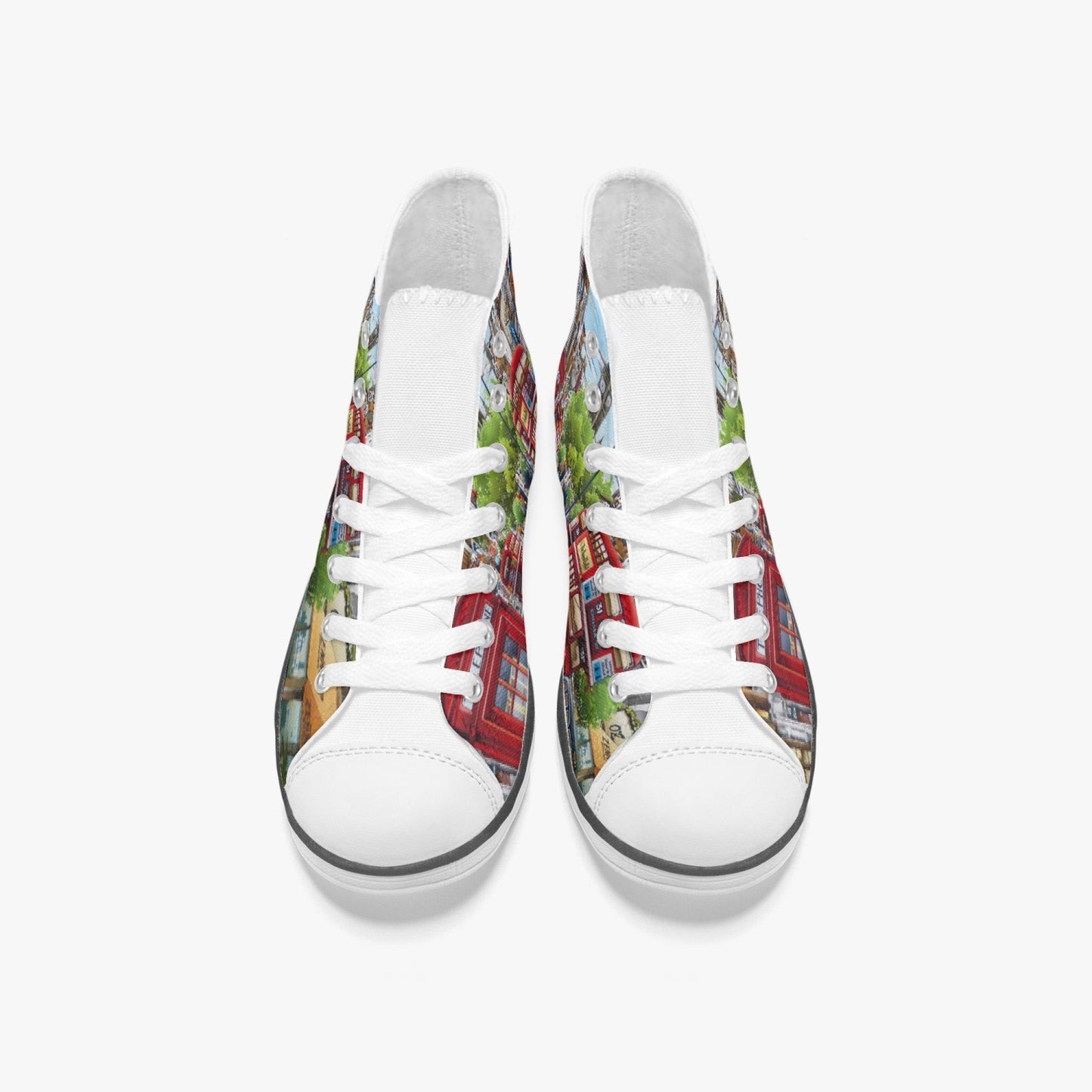 OX5 (UK)- Light Kid's High-Top Canvas Shoes