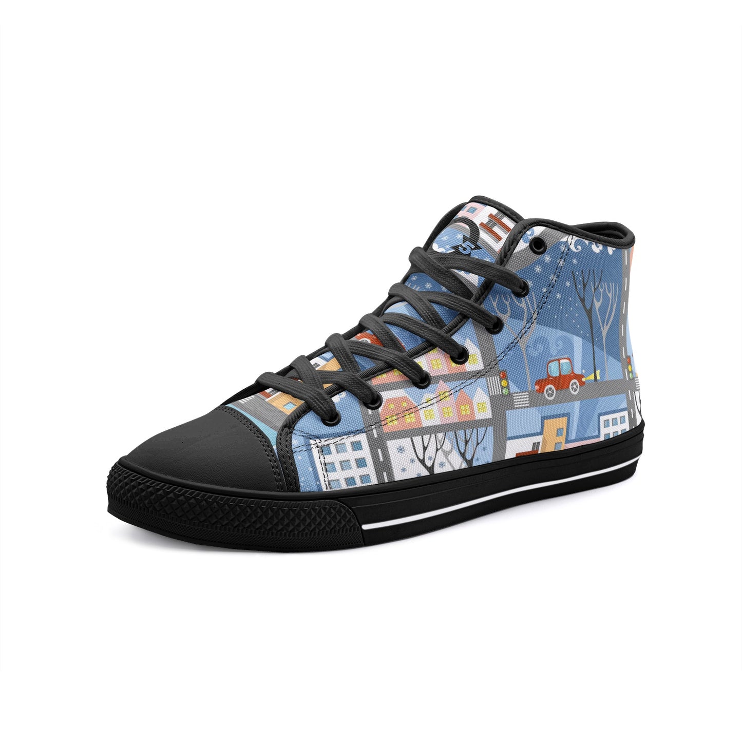 Unisex High Top Canvas Shoes BLUE