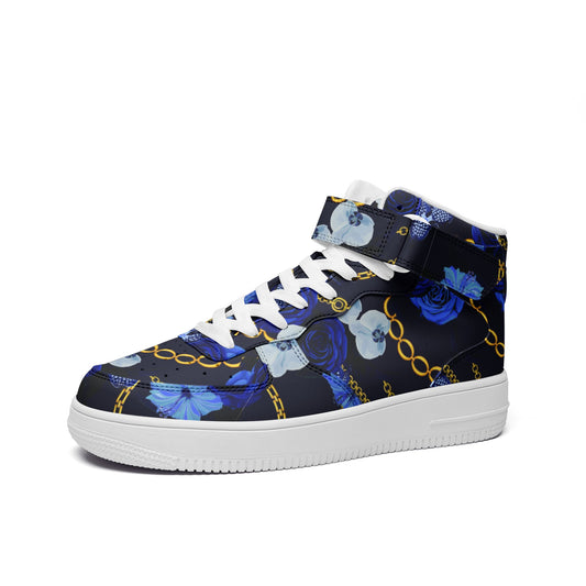 Unisex high Top Leather Sneakers BLUEANGEL C