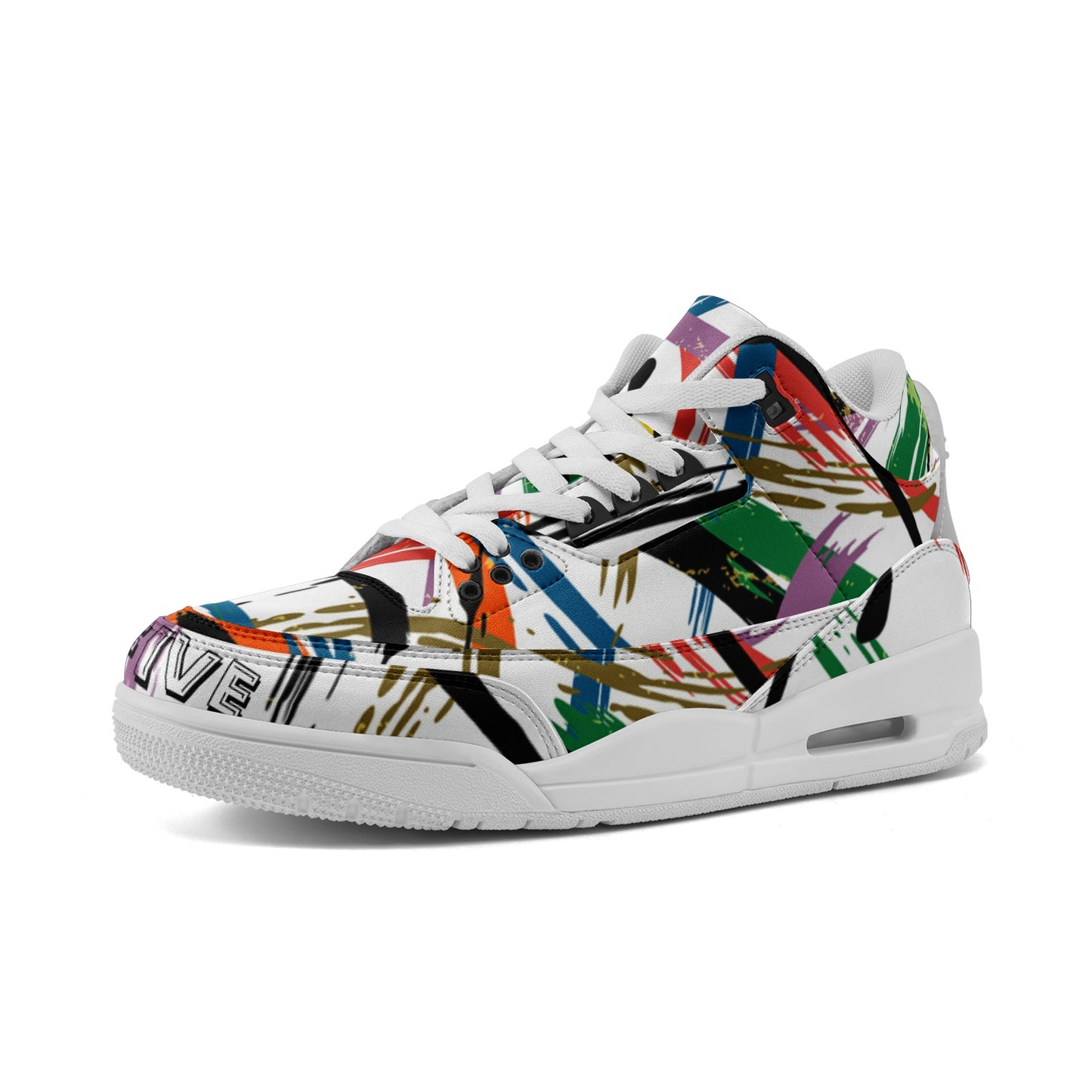 Unisex Non Slip Sneakers Lace Up Fashion Shoes RAYBOWN C