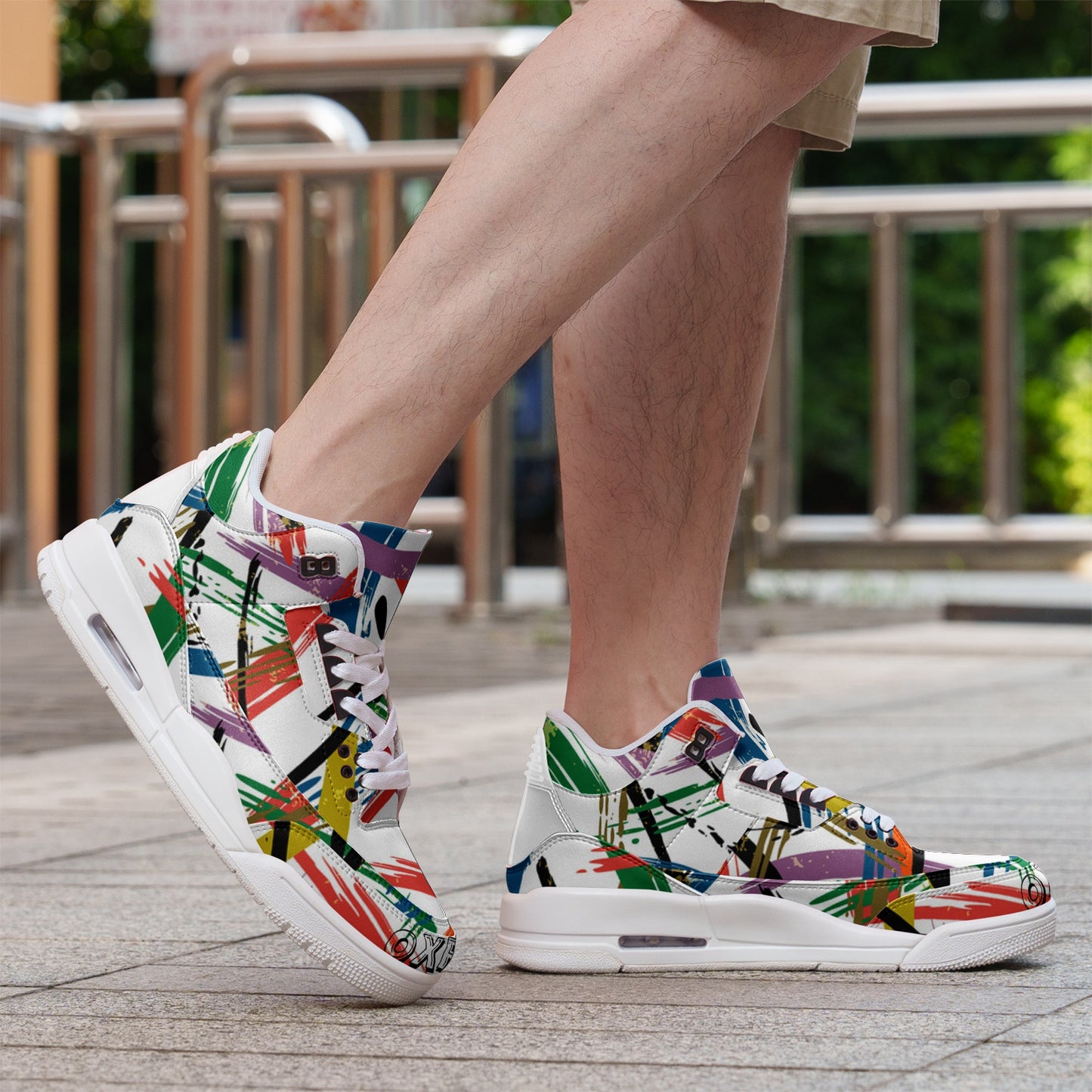 Unisex Non Slip Sneakers Lace Up Fashion Shoes RAYBOWN C