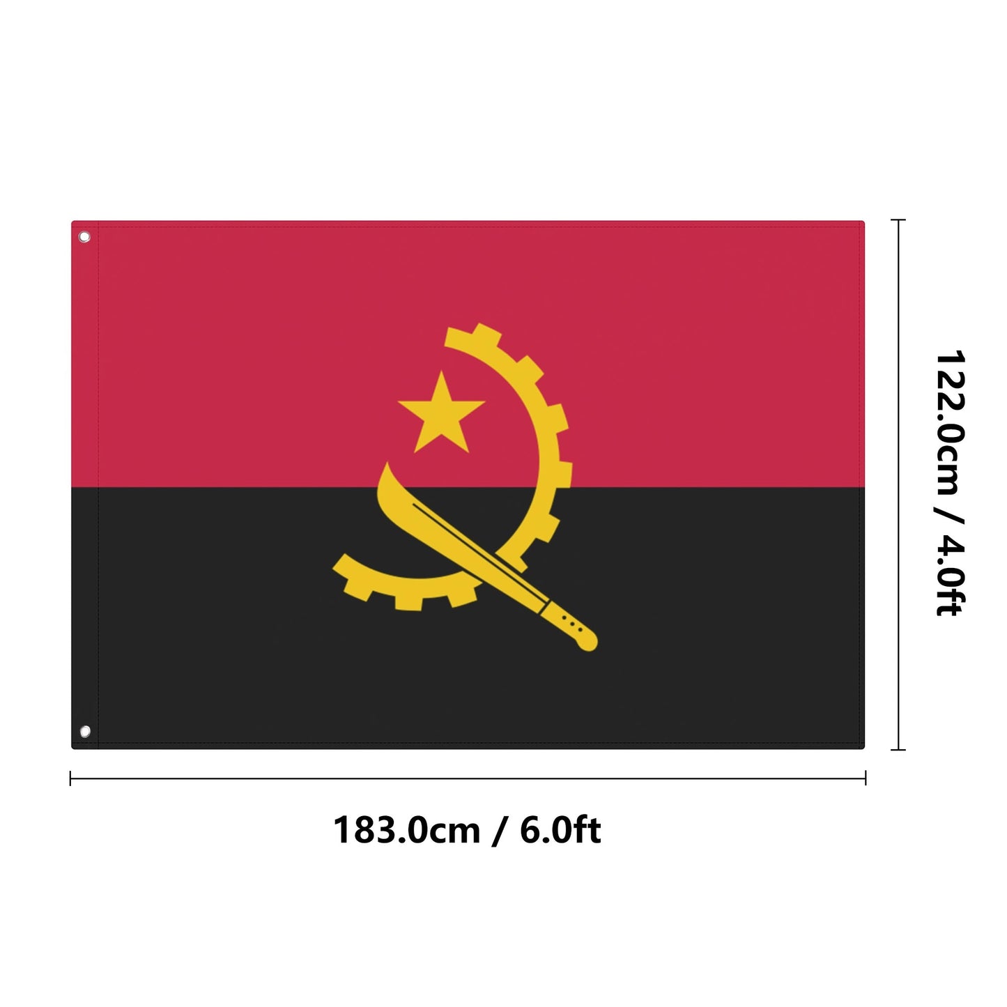 Angola (Garden Flags 4x6 Ft)