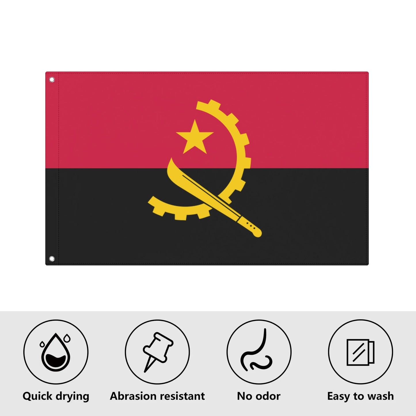 Angola (Garden Flags 3x5 Ft)