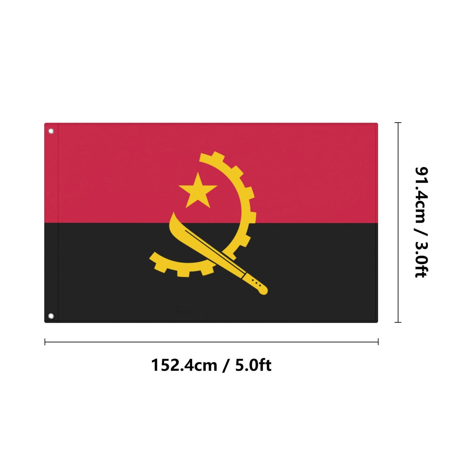 Angola (Garden Flags 3x5 Ft)